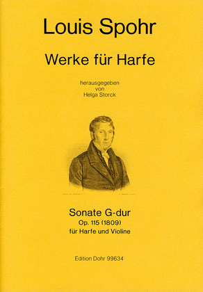 Book cover for Sonate für Harfe und Violine G-Dur op. 115 (1809) (Originaltonart)