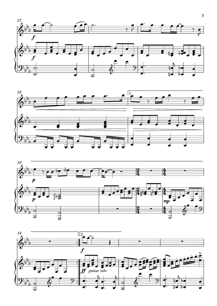 Bohemian Rhapsody Flute Solo scores gallery preview page 3