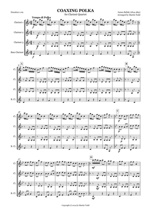 Coaxing Polka for Clarinet Quartet