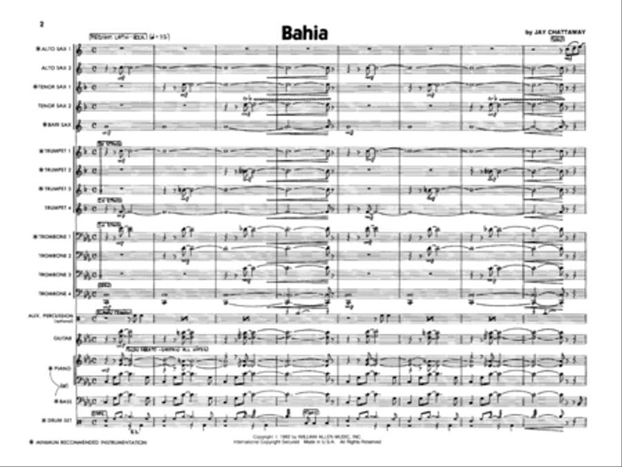 Bahia Bahia Jazz Ensemble scores gallery preview page 2