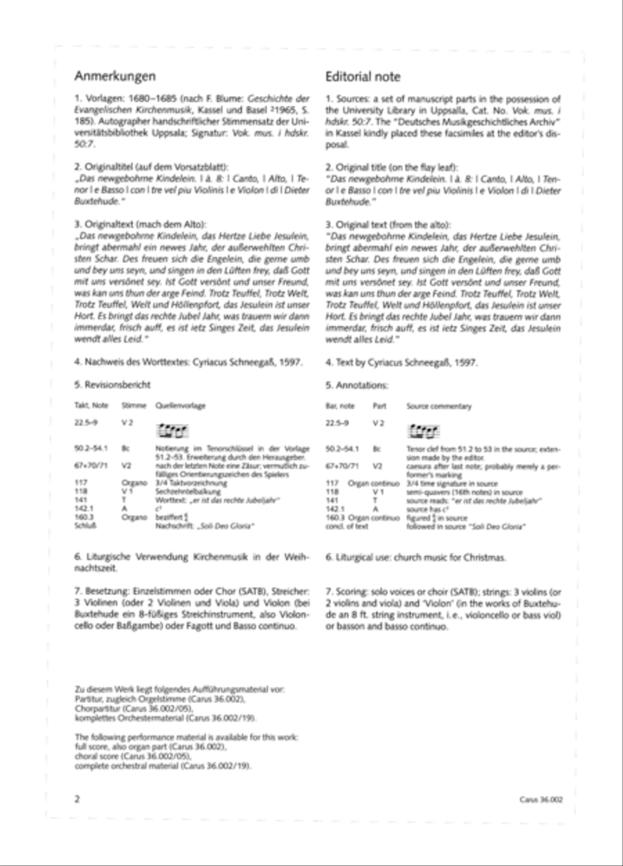 The newly born child (Das neugeborne Kindelein) 4-Part scores gallery preview page 3