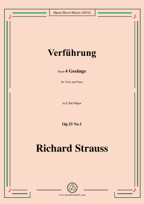 Richard Strauss-Verführung,in E flat Major,Op.33 No.1