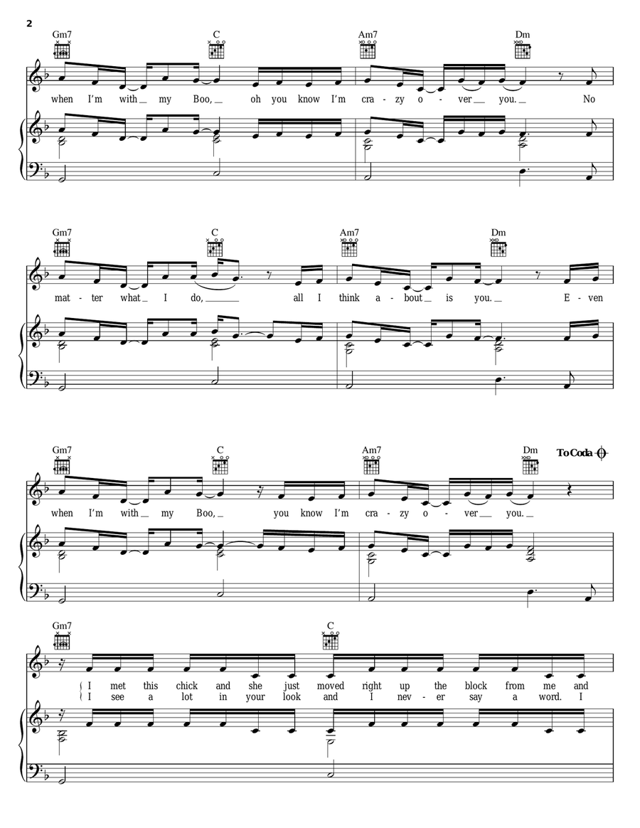 Dilemma Piano, Vocal, Guitar scores gallery preview page 2