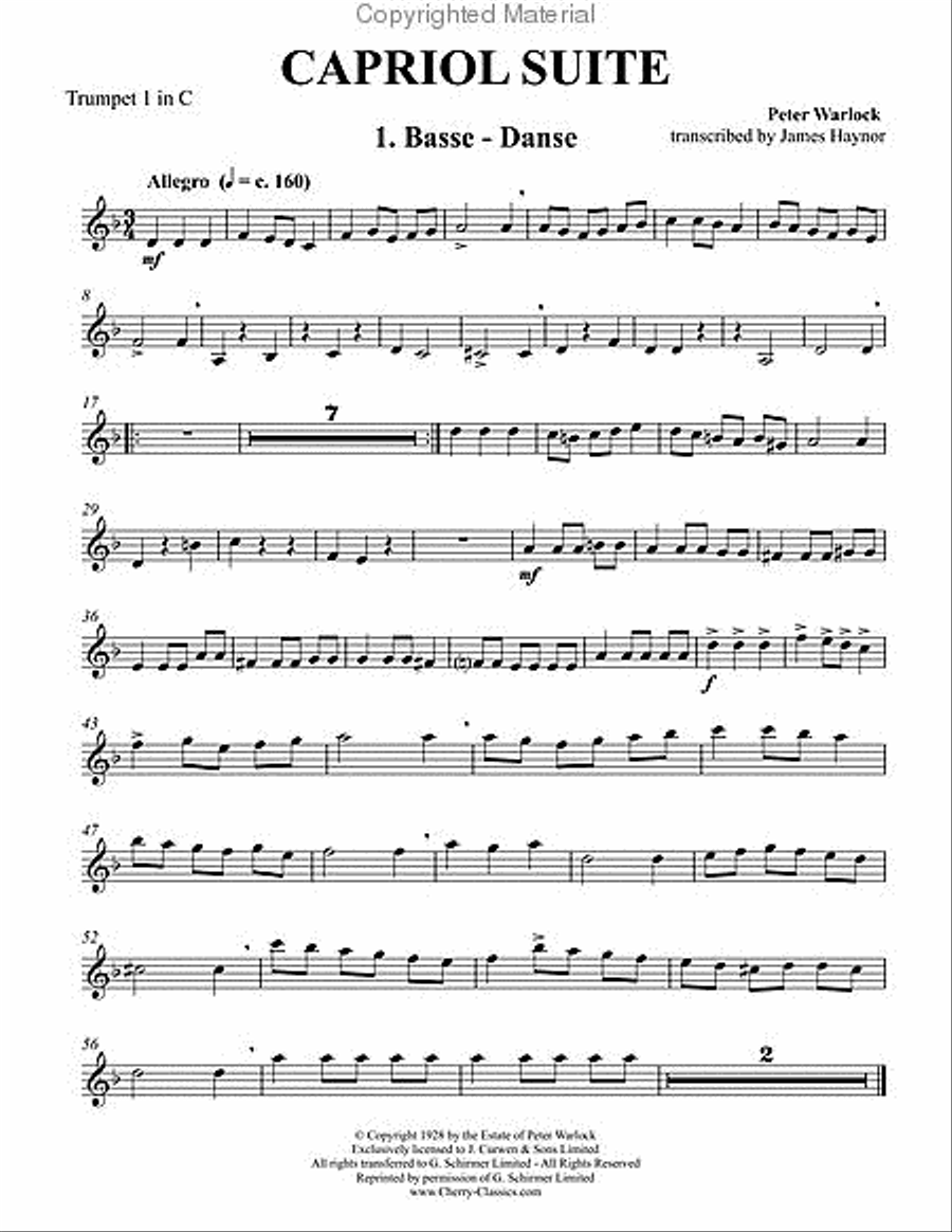 Capriol Suite Score scores gallery preview page 10
