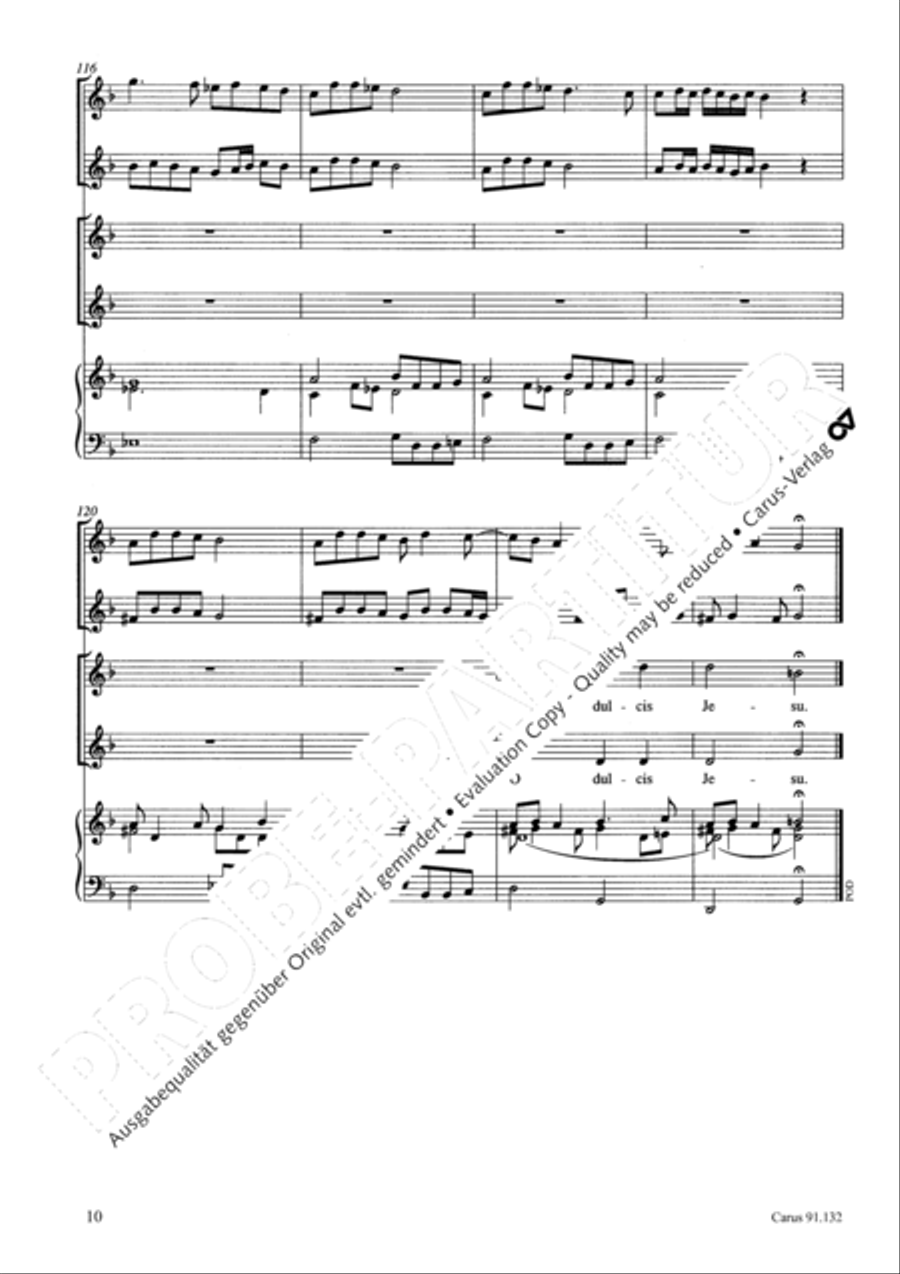 O dulcis Jesu 2-Part scores gallery preview page 11