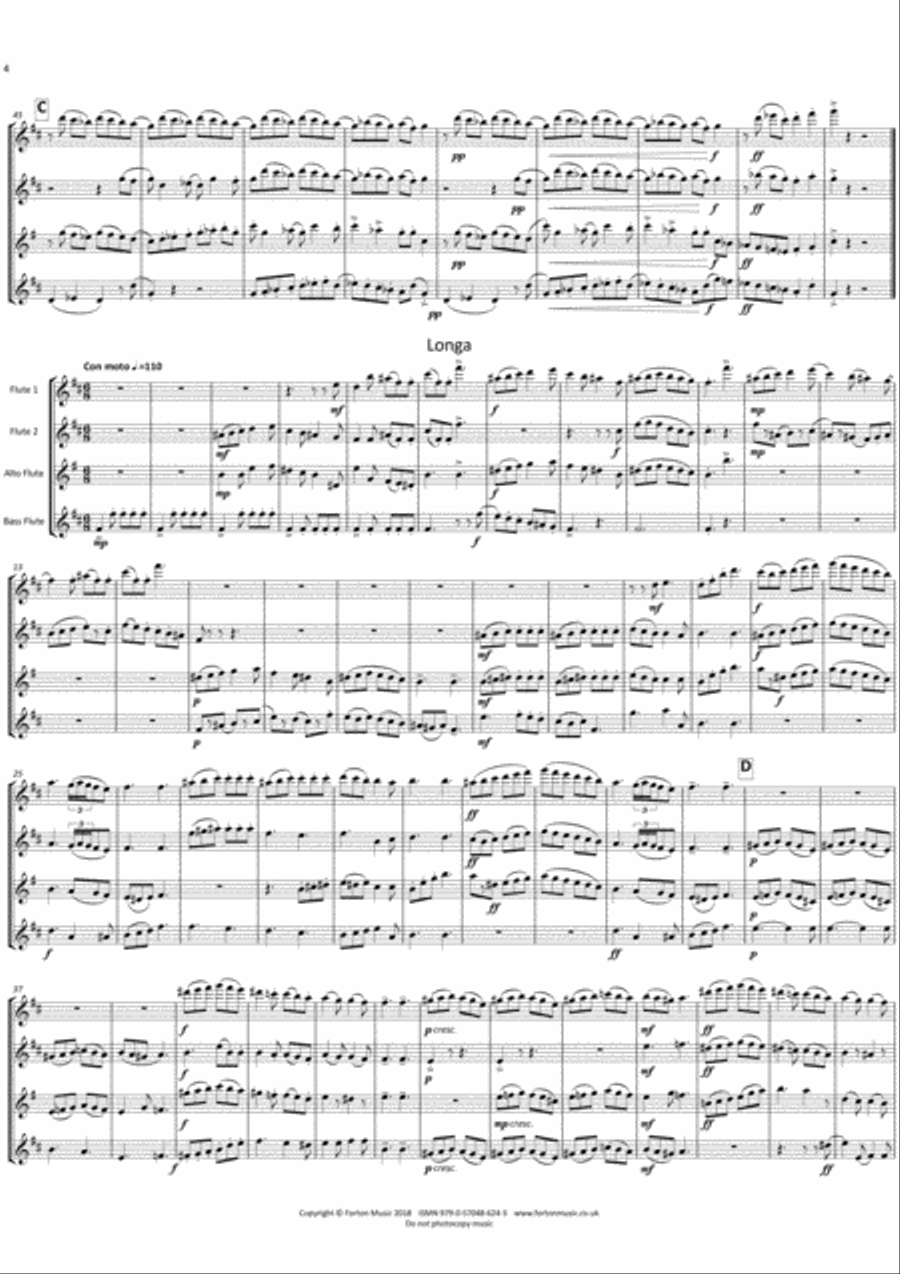 Two Turkish Dances Flute scores gallery preview page 4