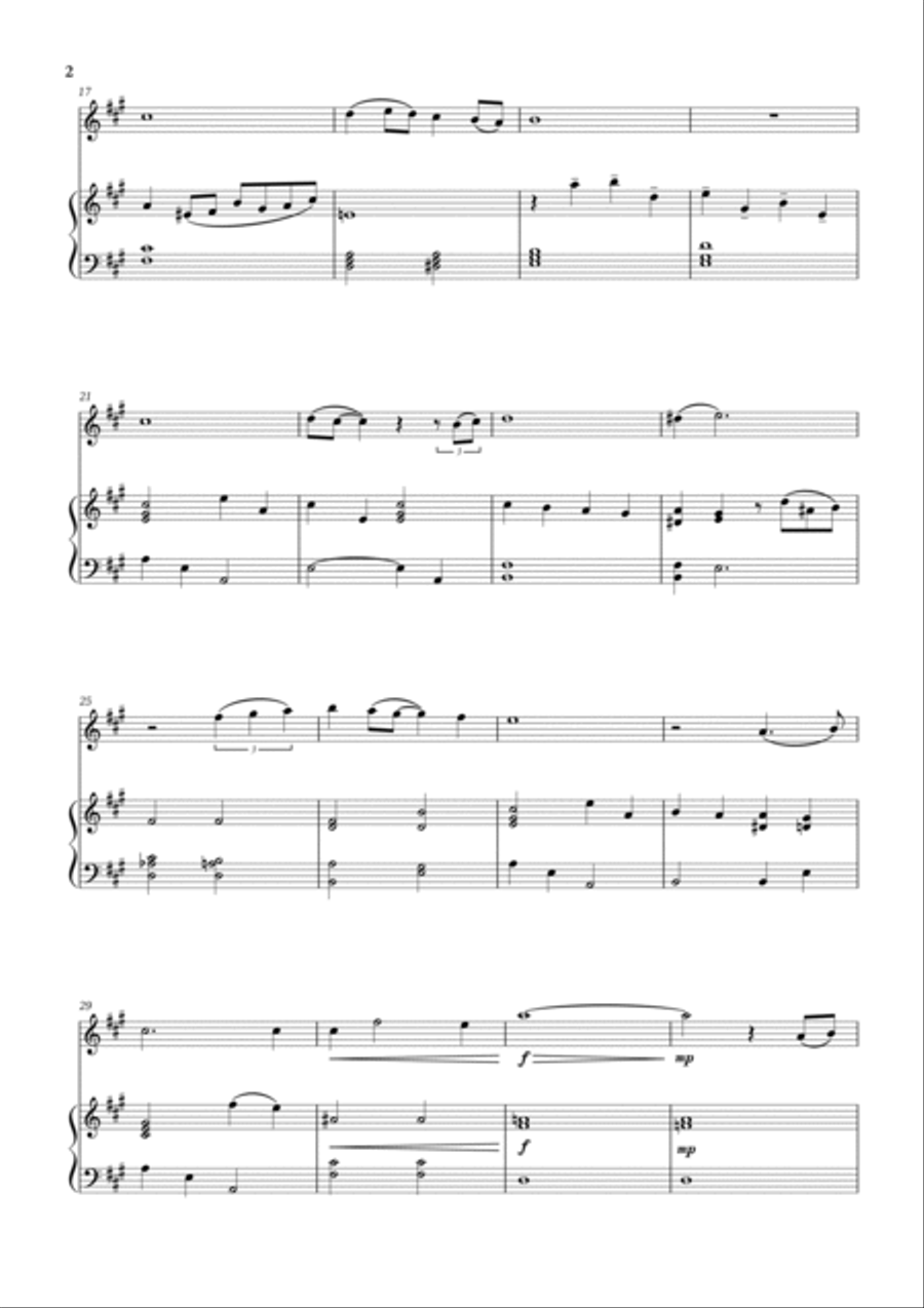 White Christmas Piano scores gallery preview page 2