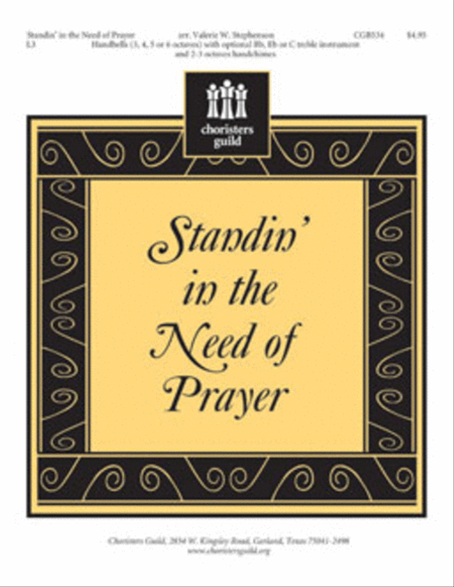 Standin' In the Need of Prayer Handbell Choir scores gallery preview page 1