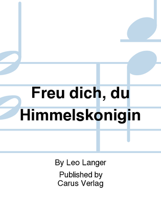 Book cover for Freu dich, du Himmelskonigin
