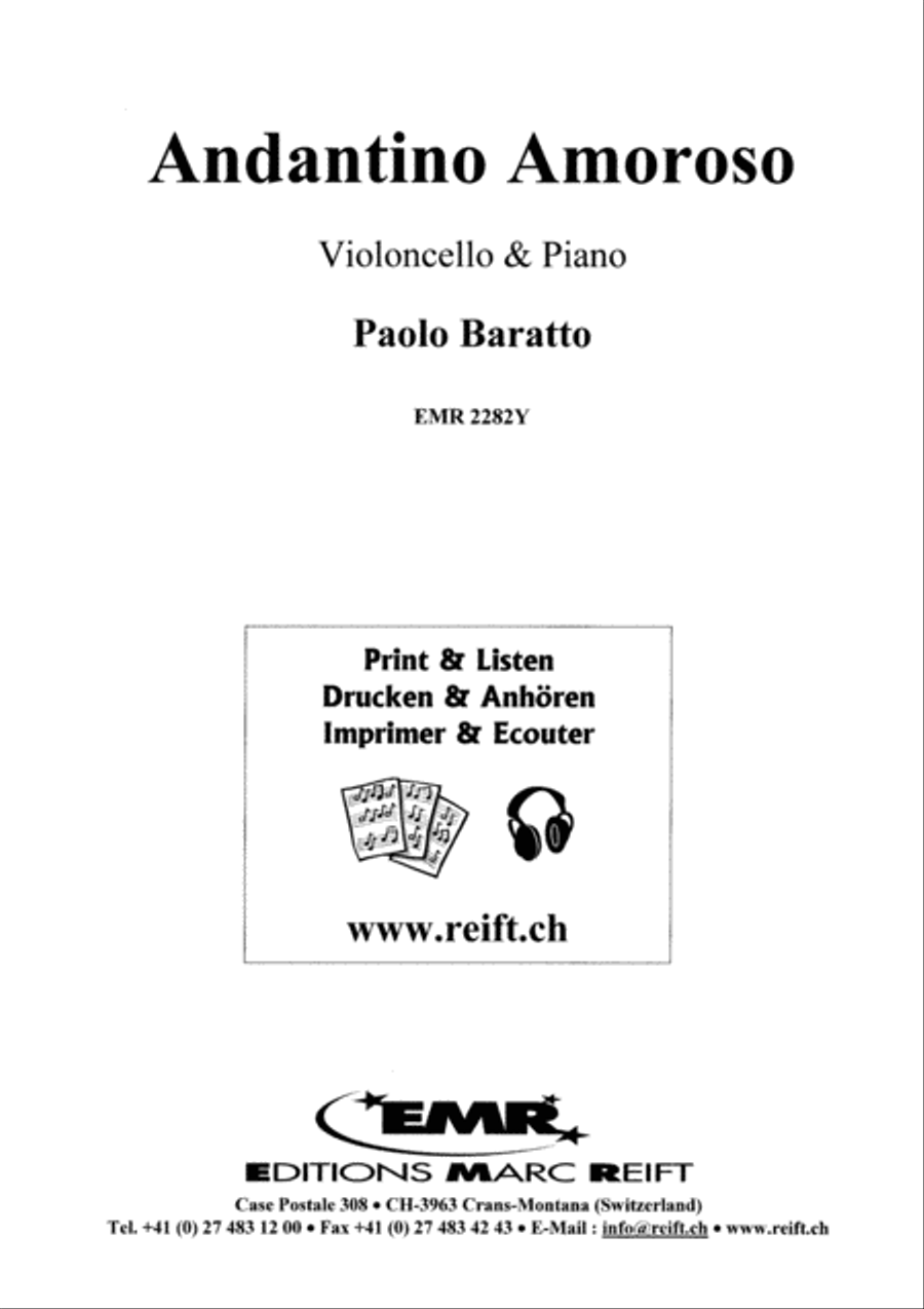 Andantino Amoroso Piano Accompaniment scores gallery preview page 2