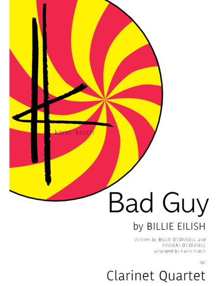 Bad Guy (Billie Eilish) - Clarinet Quartet image number null