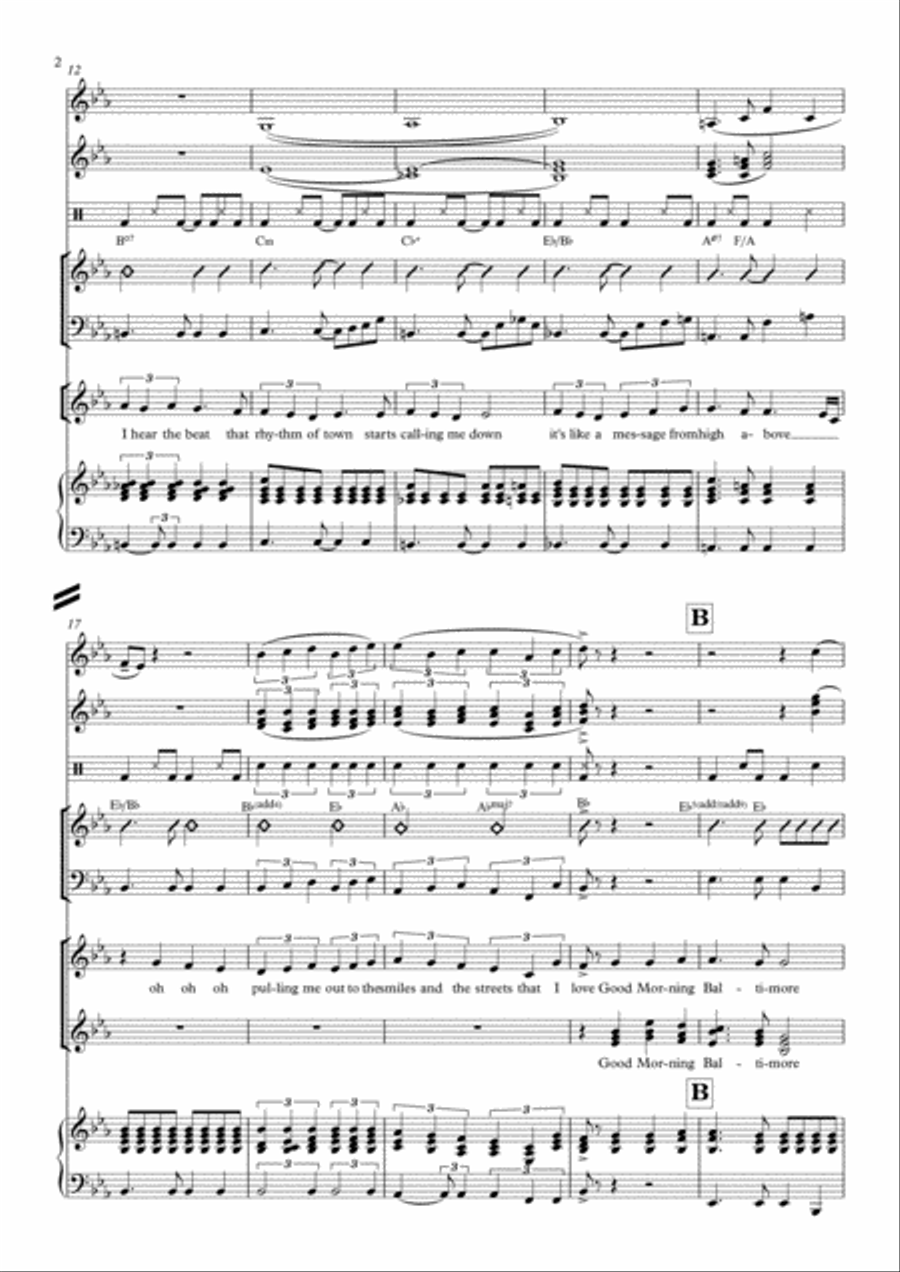 Good Morning Baltimore Large Ensemble scores gallery preview page 2
