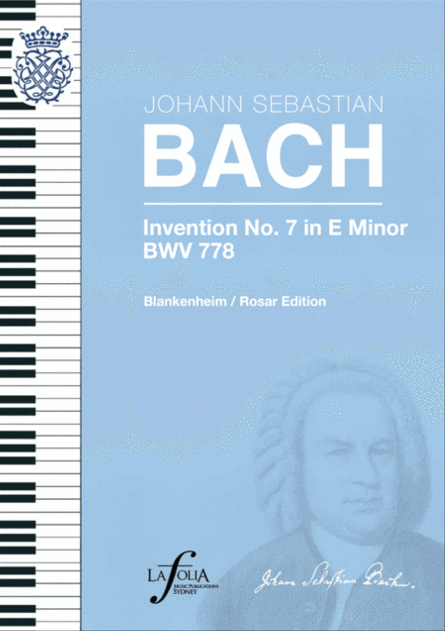 Invention 7 in E minor BWV 778 Blankenheim / Rosar Edition Piano Solo scores gallery preview page 1