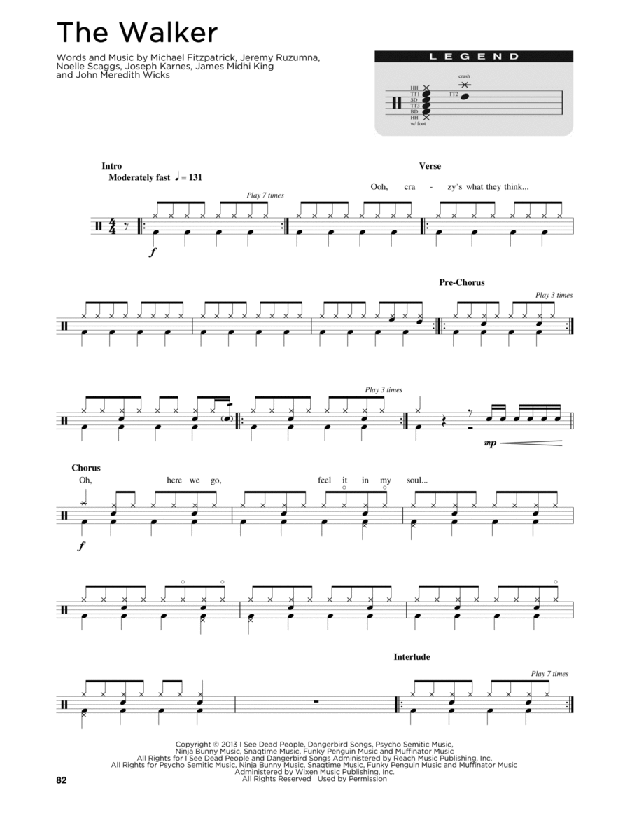 The Walker The Walker Drum Set scores gallery preview page 1
