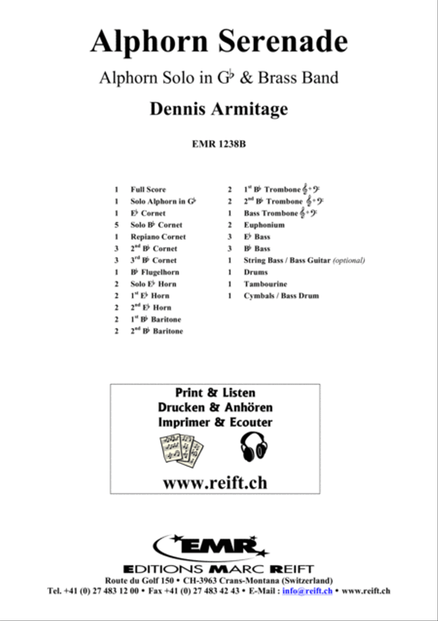 Alphorn Serenade Brass Band scores gallery preview page 2