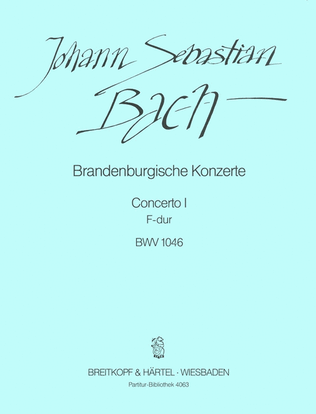 Brandenburg Concerto No. 1 in F major BWV 1046