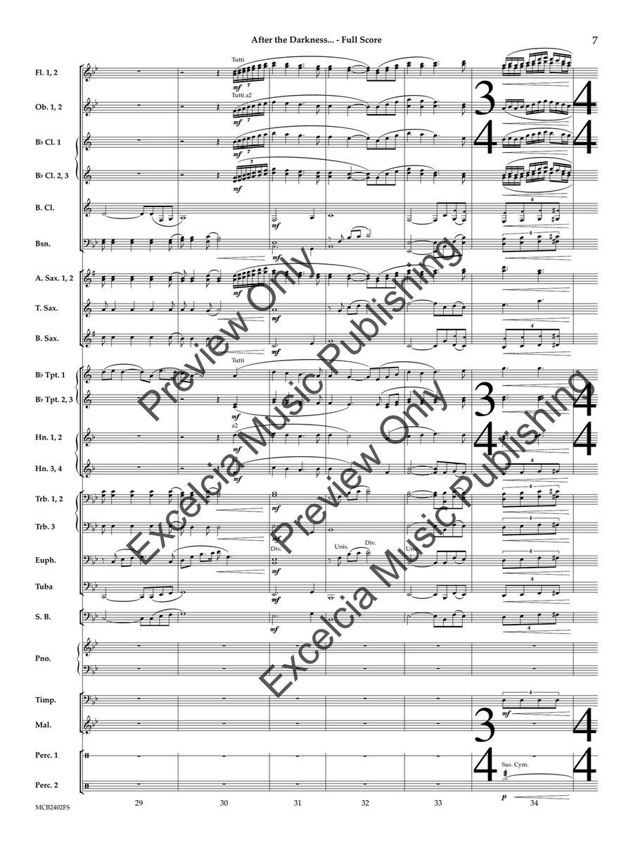 After the Darkness... After the Darkness... Concert Band scores gallery preview page 8