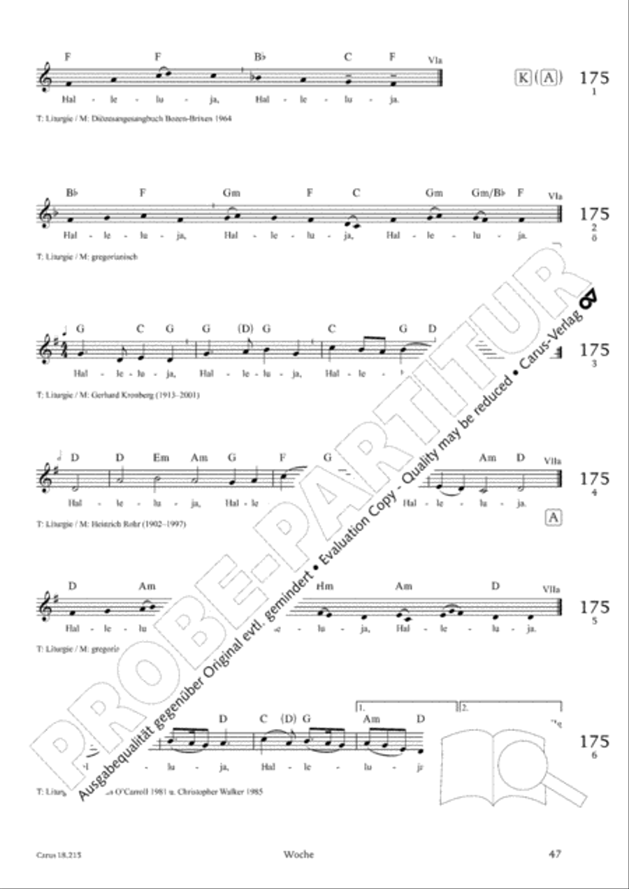 Gitarrenbuch zum Gotteslob Guitar scores gallery preview page 45