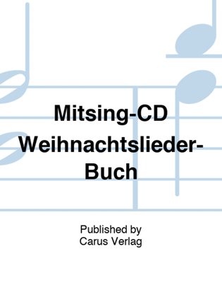 Book cover for Mitsing-CD Weihnachtslieder-Buch