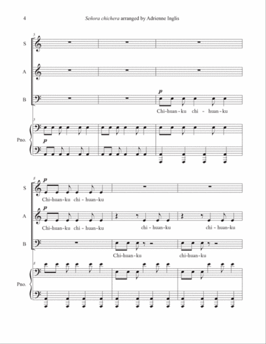 Señora chichera 3-Part scores gallery preview page 4