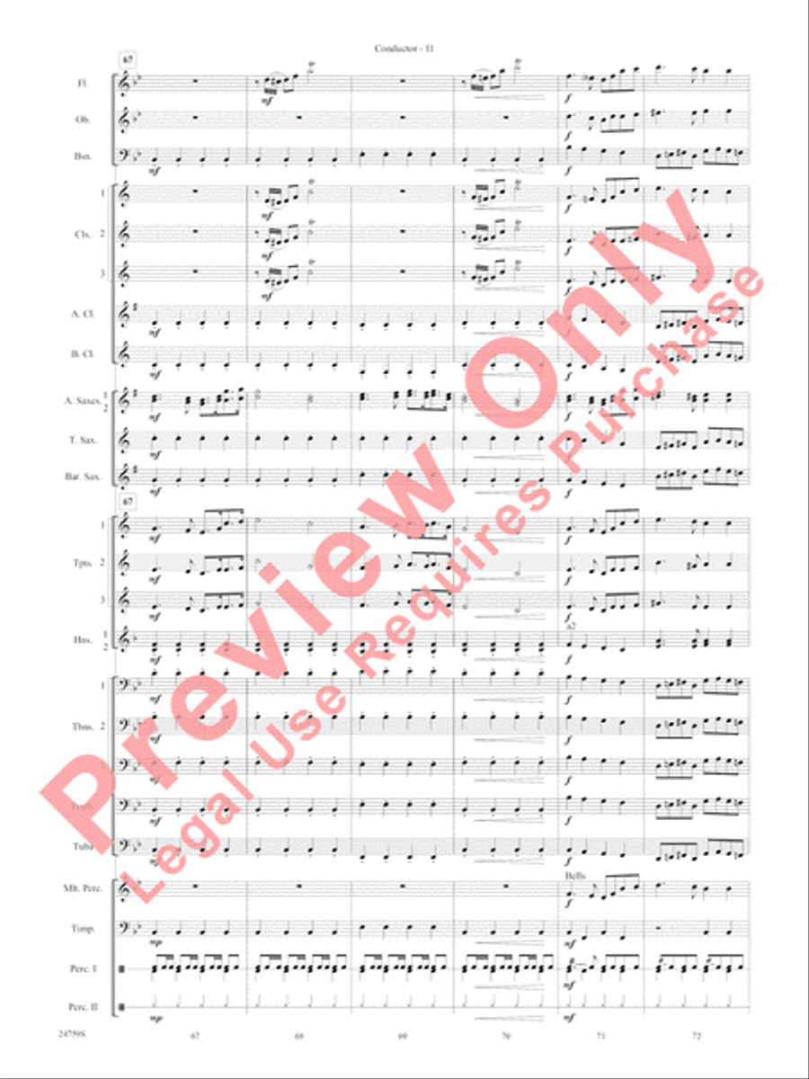 A Nation's Prayer Concert Band scores gallery preview page 14
