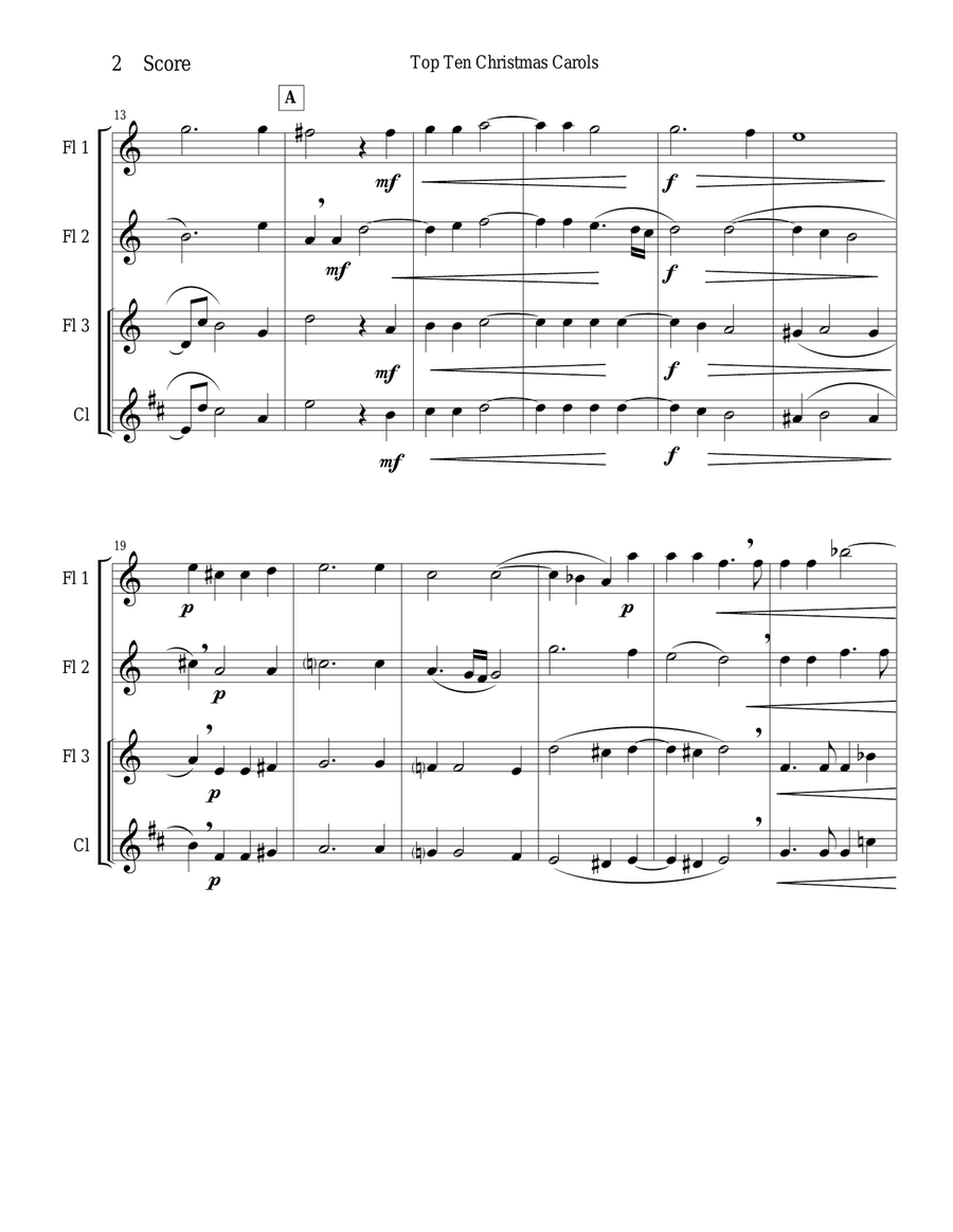 O Magnum Mysterium - Gabrieli - for woodwind trio Woodwind Trio scores gallery preview page 2