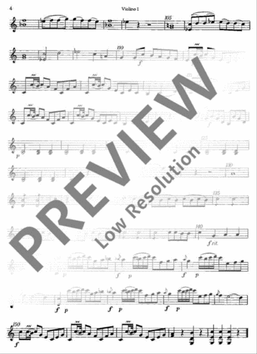 Concerto No. 1 C Major Violin scores gallery preview page 5