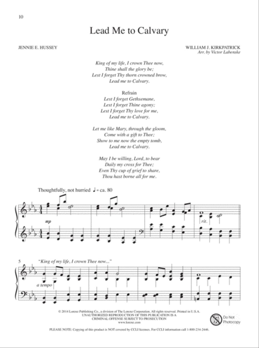 The Wondrous Cross Piano Solo scores gallery preview page 5