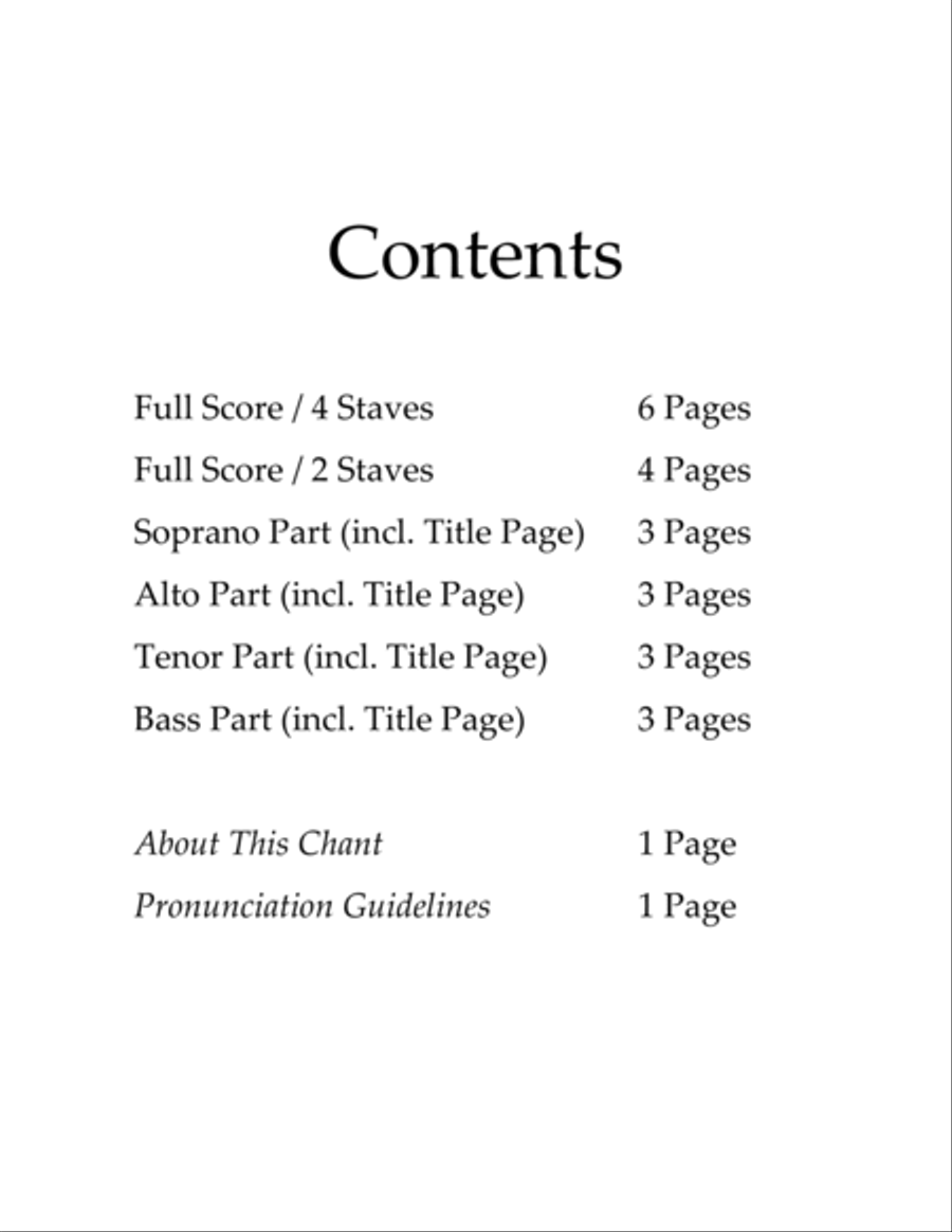 The First Antiphon 4-Part scores gallery preview page 3