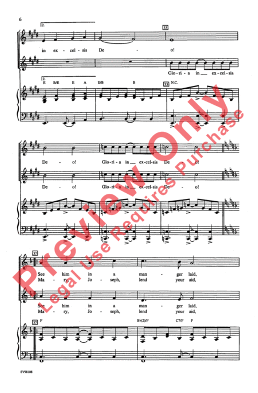 African Gloria 2-Part scores gallery preview page 6