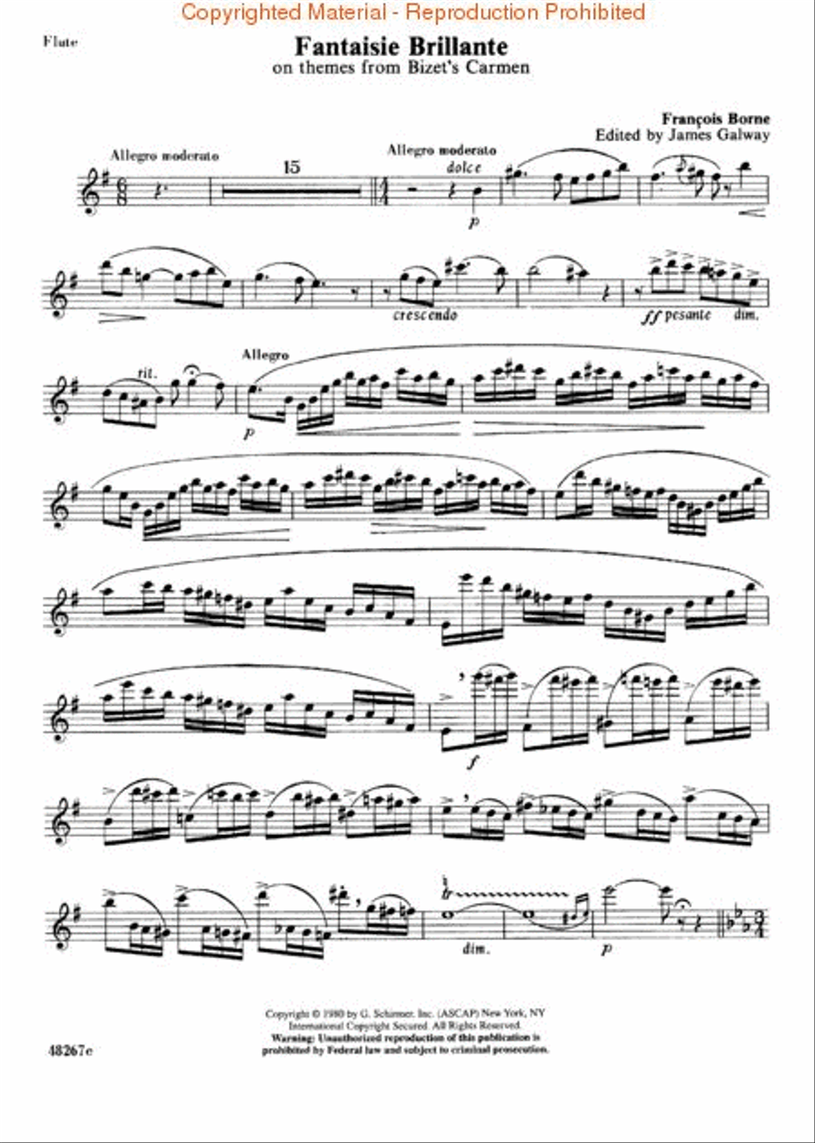 Fantaisie Brilliante Flute Solo scores gallery preview page 2