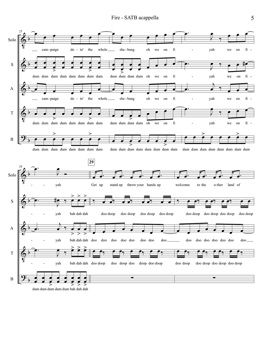 Fire 4-Part scores gallery preview page 5