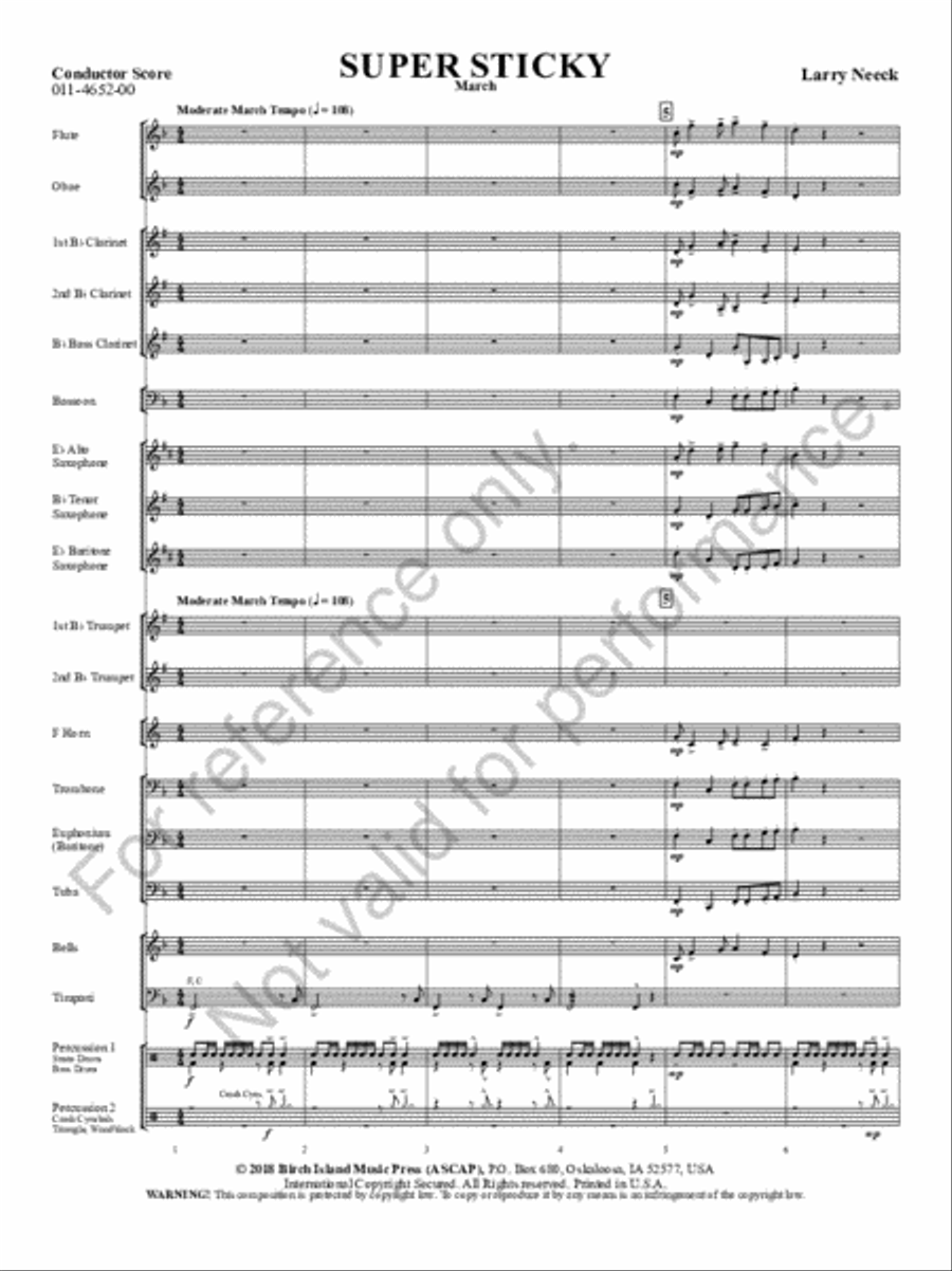 Super Sticky Concert Band scores gallery preview page 2