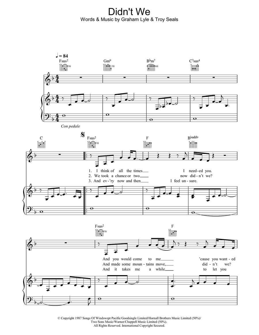 Didn't We Acoustic Guitar scores gallery preview page 1