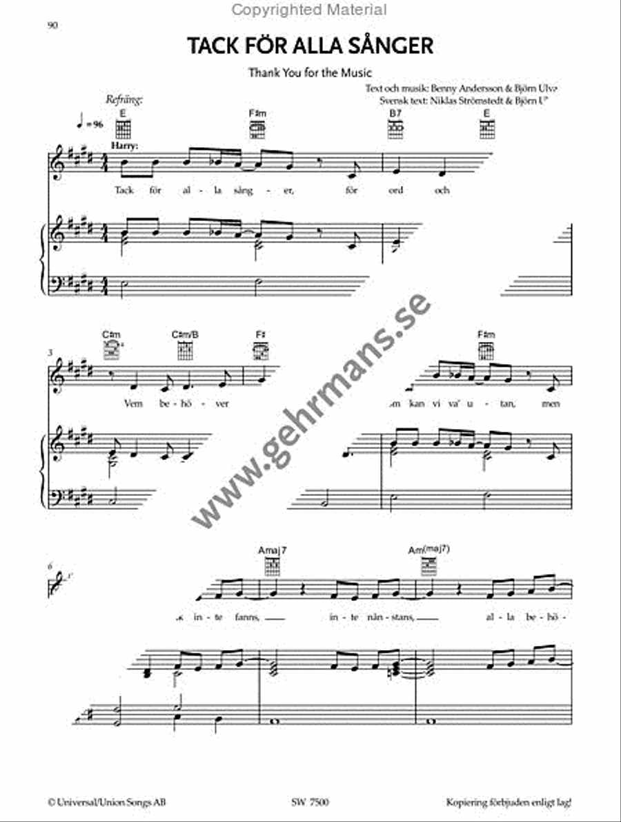 Mamma Mia! Mamma Mia! Voice scores gallery preview page 4