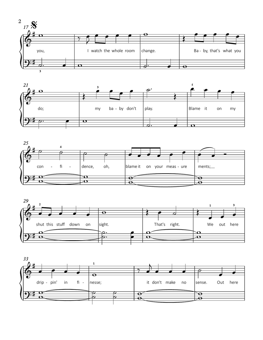 Finesse Easy Piano scores gallery preview page 2