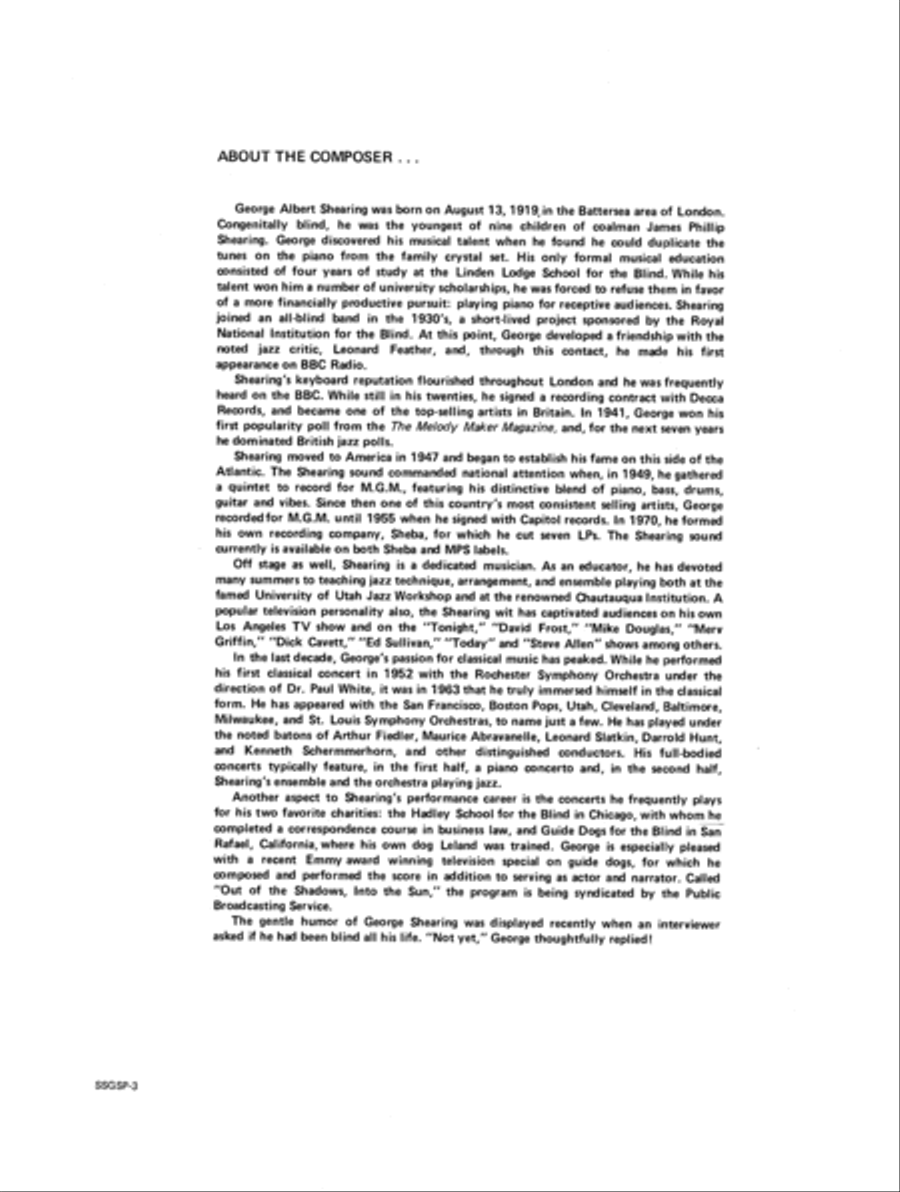 Sacred Sounds From George Shearing Piano Solo scores gallery preview page 5