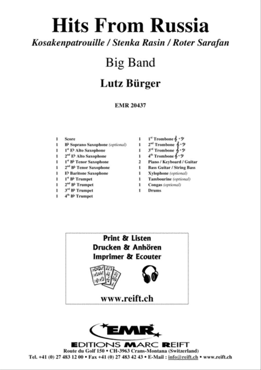 Hits From Russia Big Band scores gallery preview page 2