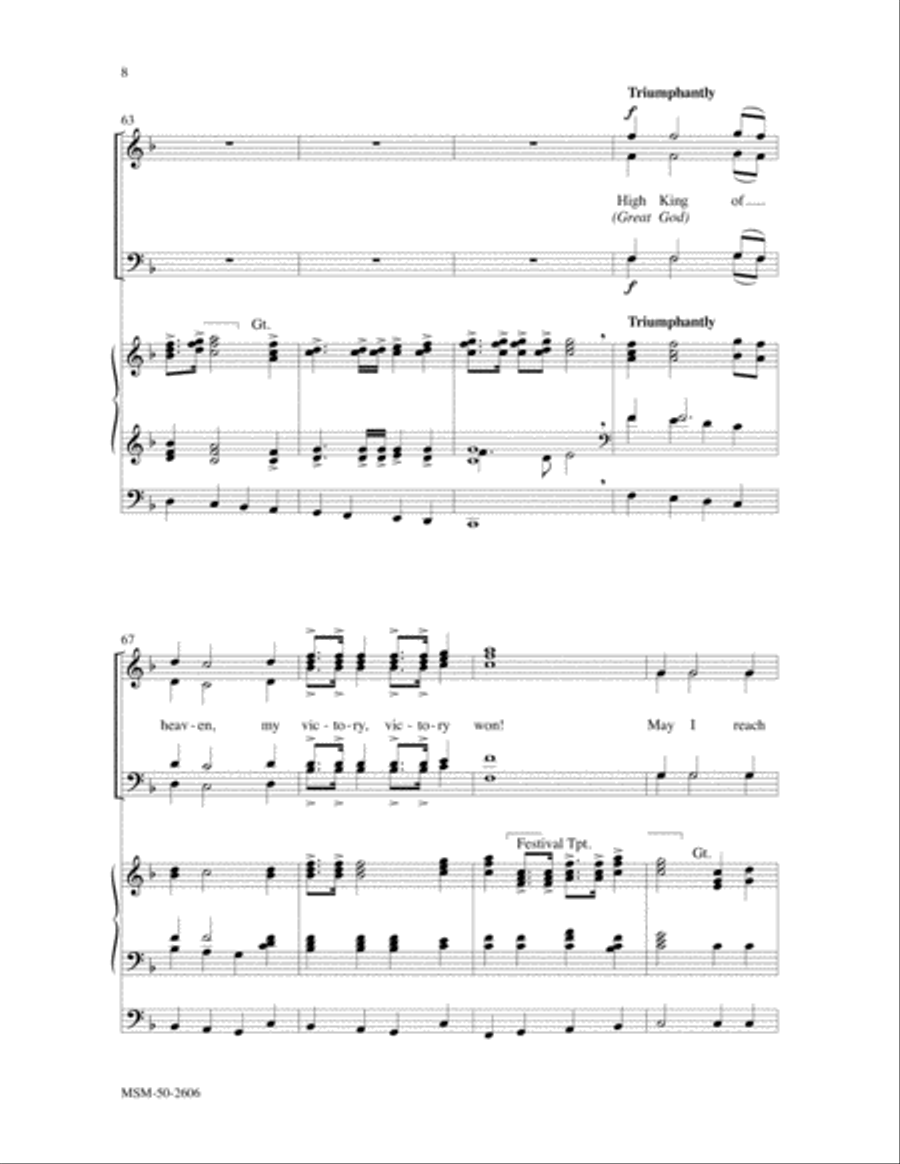 Be Thou My Vision 4-Part scores gallery preview page 5