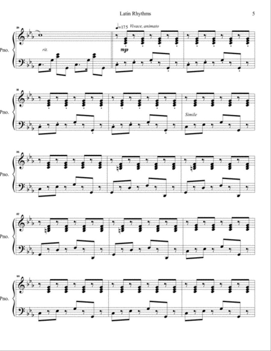 Latin Rhythms Woodwind Duet scores gallery preview page 5