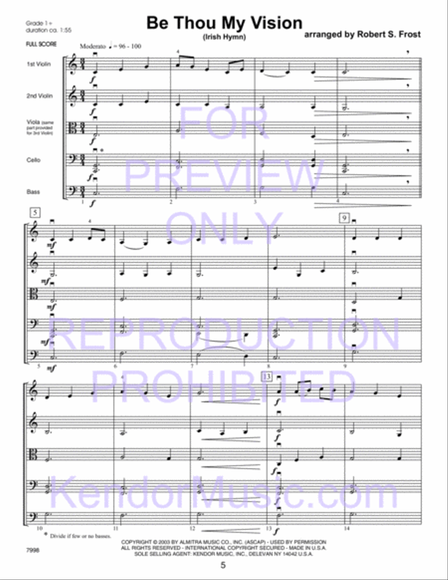 Kendor Concert Favorites, Volume 2 - 3rd Violin (Viola T.C.) Viola scores gallery preview page 10