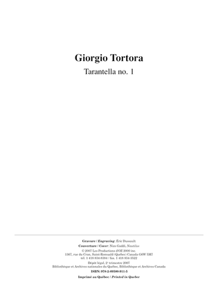 Book cover for Tarantella no. 1