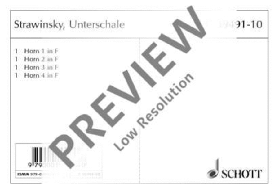 Unterschale Unterschale TTBB scores gallery preview page 2