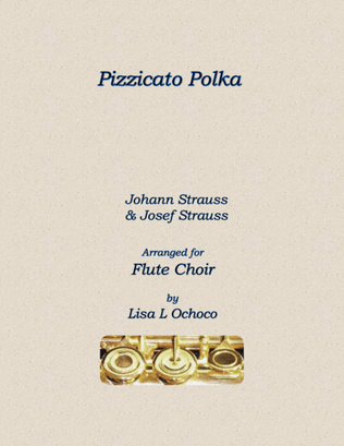 Pizzicato Polka for Flute Choir