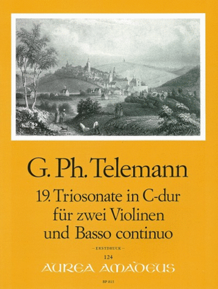 Book cover for 19th Trio sonata C major TWV 42:C3