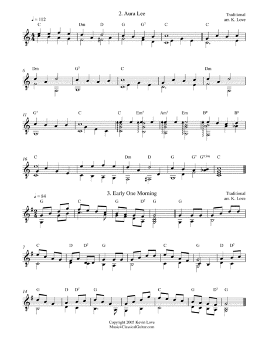 A Folk Song Primer for Guitar Acoustic Guitar scores gallery preview page 2