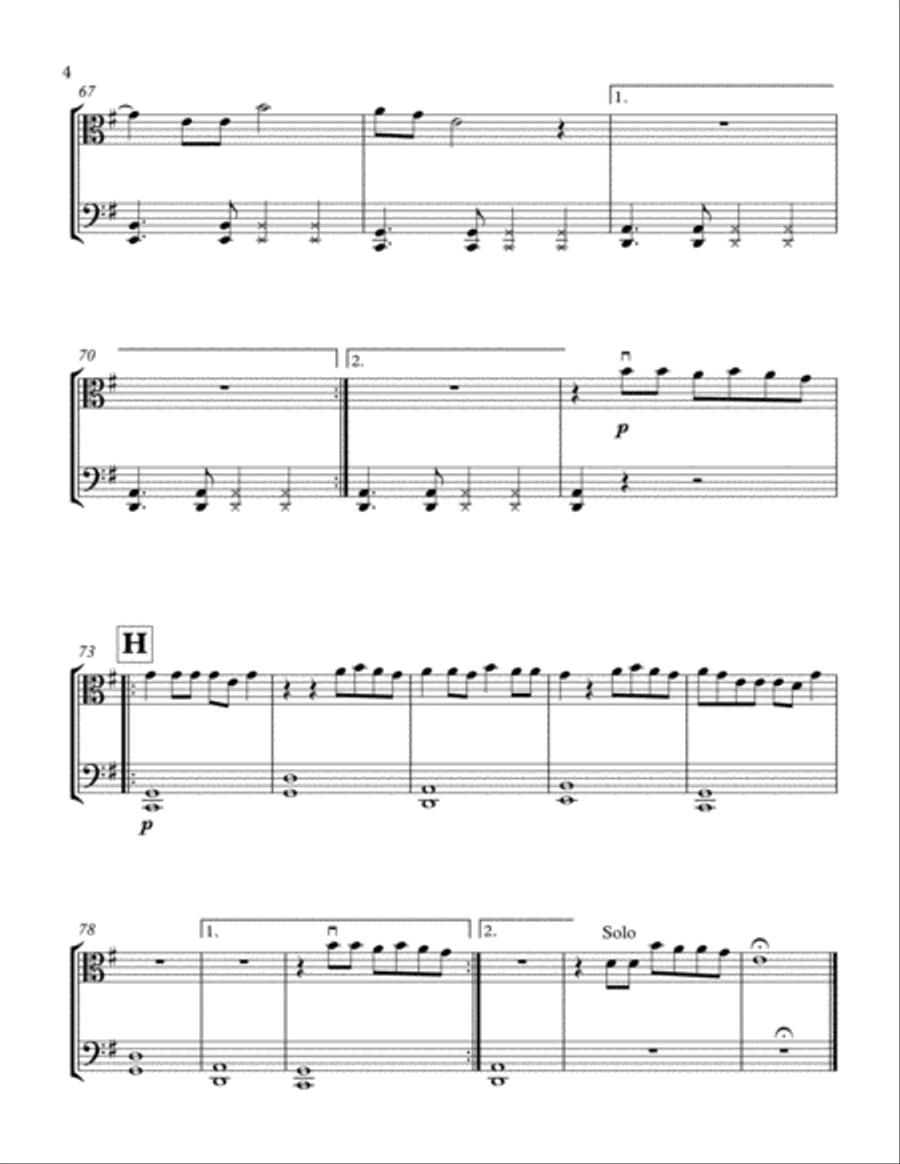 Let Her Go String Duet scores gallery preview page 5
