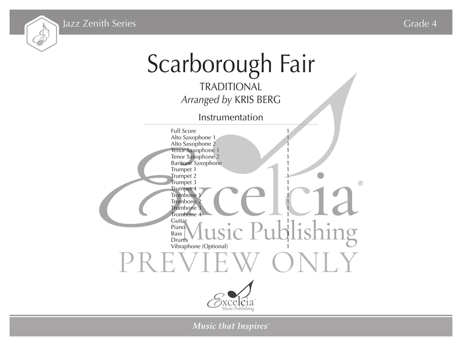 Scarborough Fair Jazz Ensemble scores gallery preview page 2