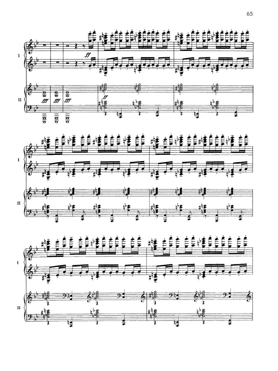 Fantaisie-tableaux (Suite No. 1), Opus 5 - IV. Pâques - Piano Duo (2 Pianos, 4 Hands) Piano Duet scores gallery preview page 2