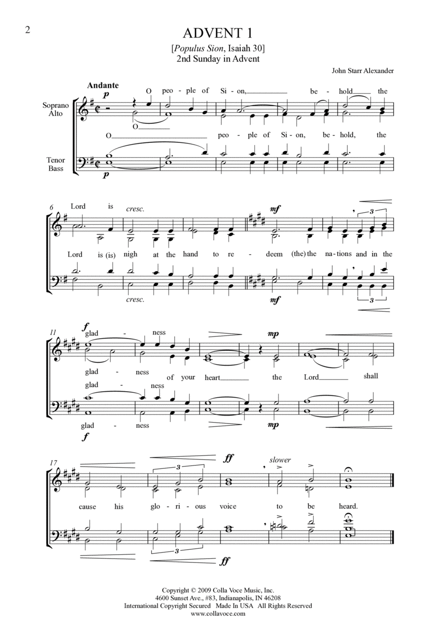 Introits for the Church Year 4-Part scores gallery preview page 1